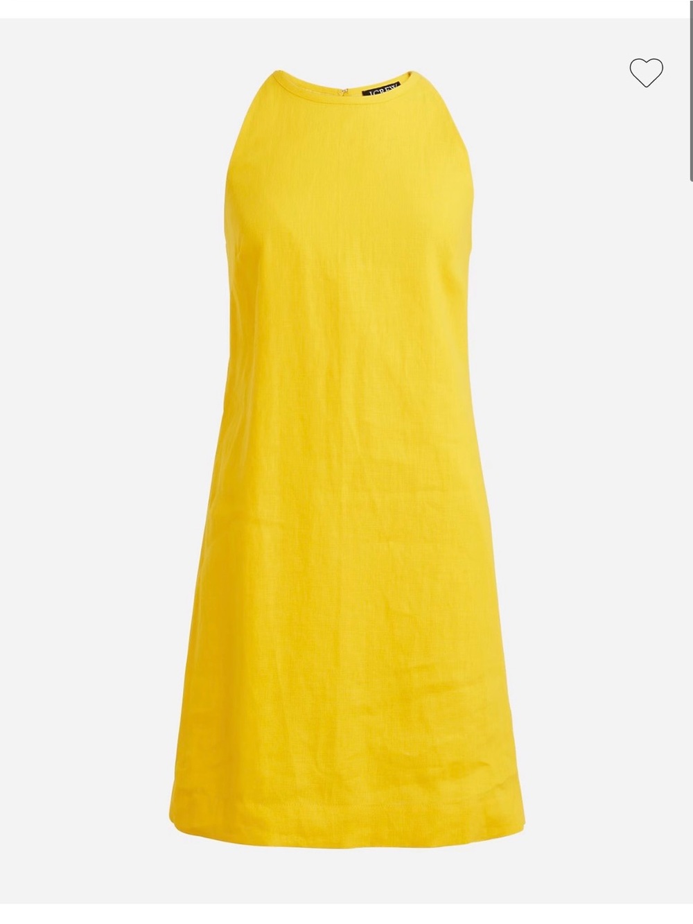 J Crew Maxine high-neck shift dress in linen